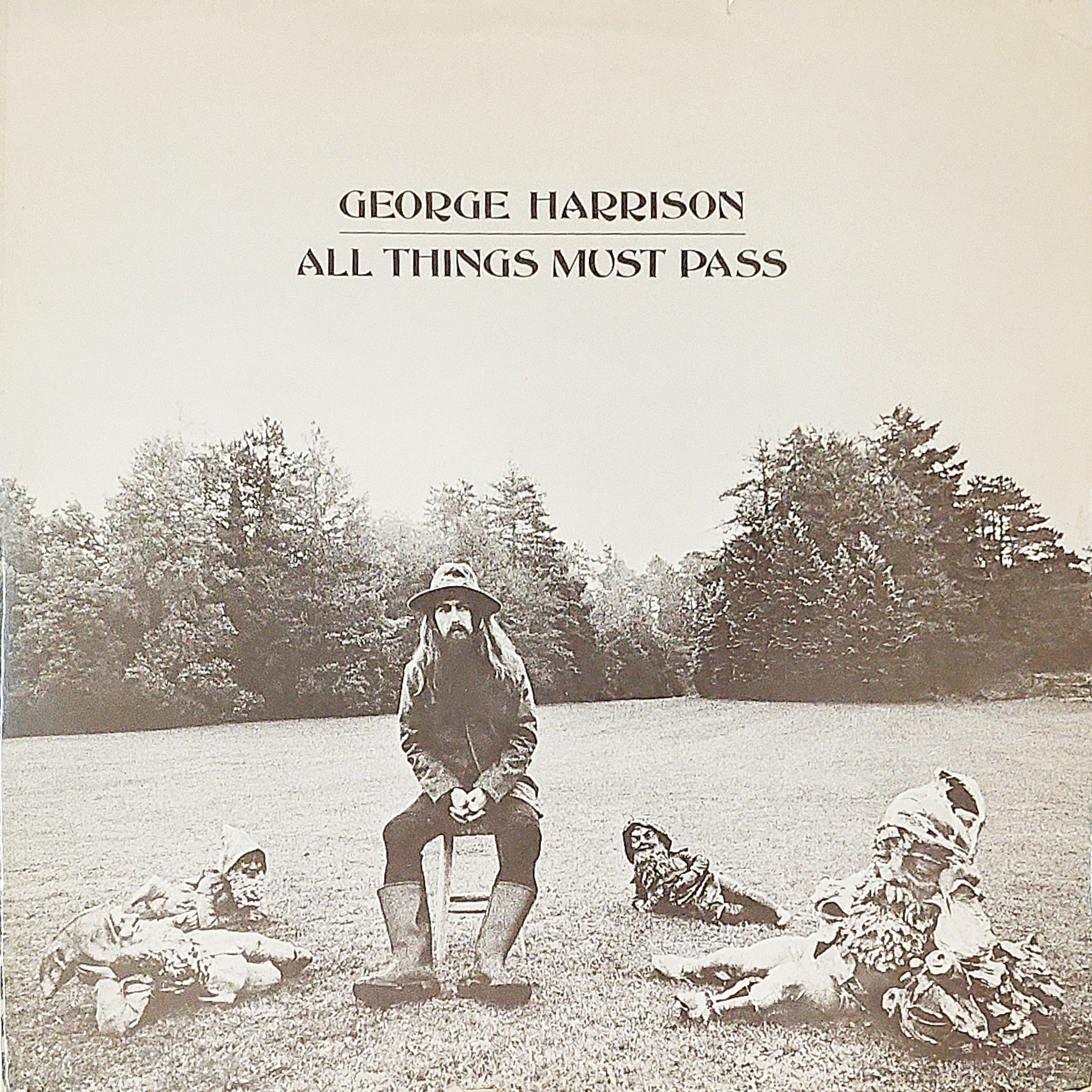 GEORGE HARRISON Vinyl x 3 ALL THINGS MUST fashion PASS W/Poster Australia Tri-Fold Rare!